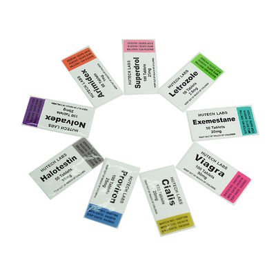 Сильные слипчивые ярлыки пробирки Hologram 10ml 25x60mm для Primobolan 100mg/Ml