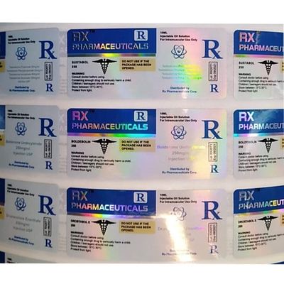 Теплостойкое Pantone красит фармацевтические ярлыки бутылки для впрыски стероидов