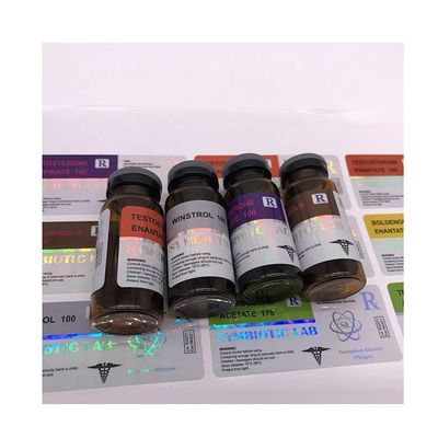 Стикеры ярлыка лекарства цвета CMYK, стикеры винила доказательства масла голографические