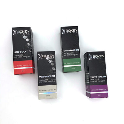 цвет Pantone коробки бутылки бумаги искусства 350gsm 10ml упаковывая для медицины