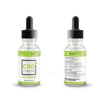 Ярлыки пробирки бумаги винила стеклянные, ярлык бутылки Cbd офсетной печати