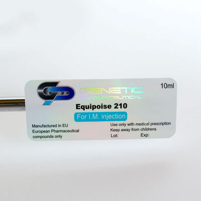 Повторно использованная пробирка 10ml обозначает 25*60mm голографическими стикерами безопасностью