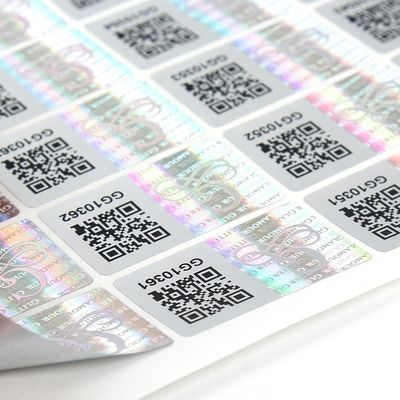 анти- поддельная пробирка Hologram 3D обозначает сильный прилипатель для коробок уплотнения