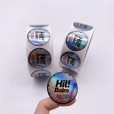 Лоснистые заканчивая стикеры Hologram доказательства трамбовки 2x2cm для безопасности