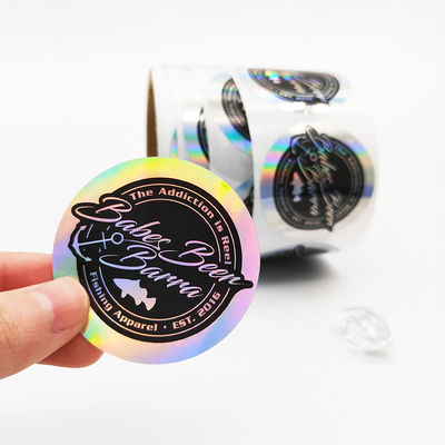 Лоснистые заканчивая стикеры Hologram доказательства трамбовки 2x2cm для безопасности