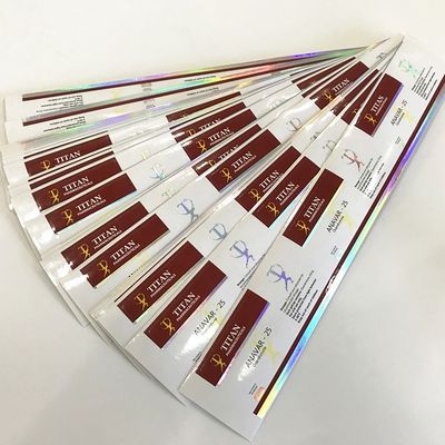 Ярлыки бутылки таблетки ширины красной собственной личности слипчивые 75mm смазывают устойчивое прямоугольное