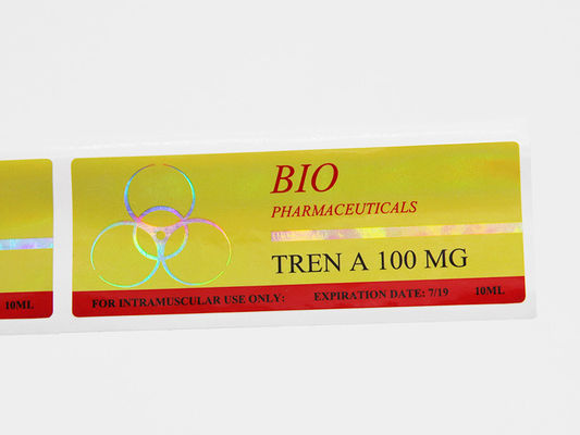 Пробирка печатания 10ml сусального золота ISO обозначает сильный прилипатель липкий для ацетата Trenbolone