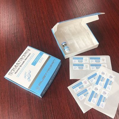 Recyclable ярлыки пробирки серебряной фольги 40x18mm стеклянные для коробок гормона роста человека