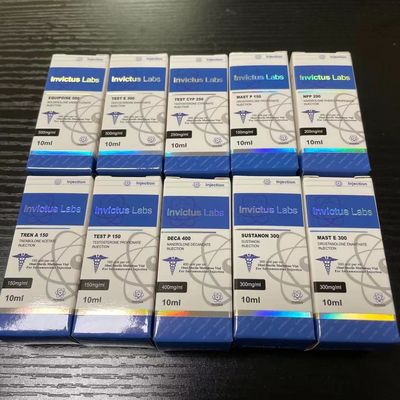 Серебряные коробки фольги 10ml 20ml Steriod Hologram упаковывая с фильмом лоска ярким