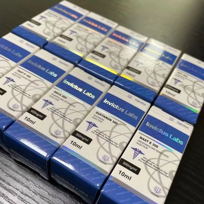 Серебряные коробки фольги 10ml 20ml Steriod Hologram упаковывая с фильмом лоска ярким