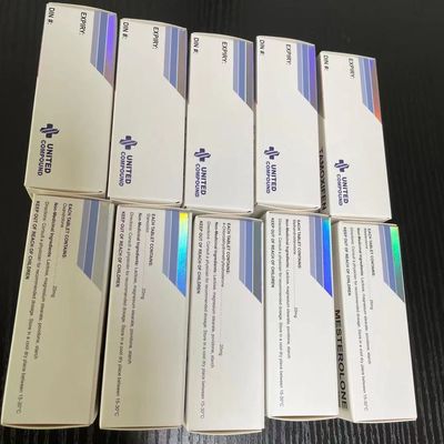 Планшеты Winstrol завертывают печатание в бумагу коробки, штемпелюя фольгу серебра выбили коробки таблетки медицины