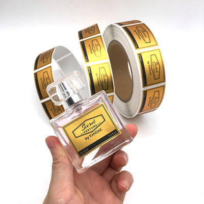 Сусальное золото заканчивая стикер винила PVC 4x6cm для флакона духов